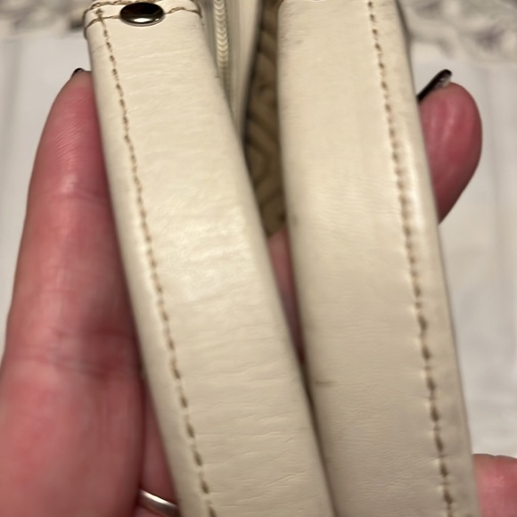 Coach purse - Tan, brown and cream satchel style coach F-1225 - Picture 6 of 16